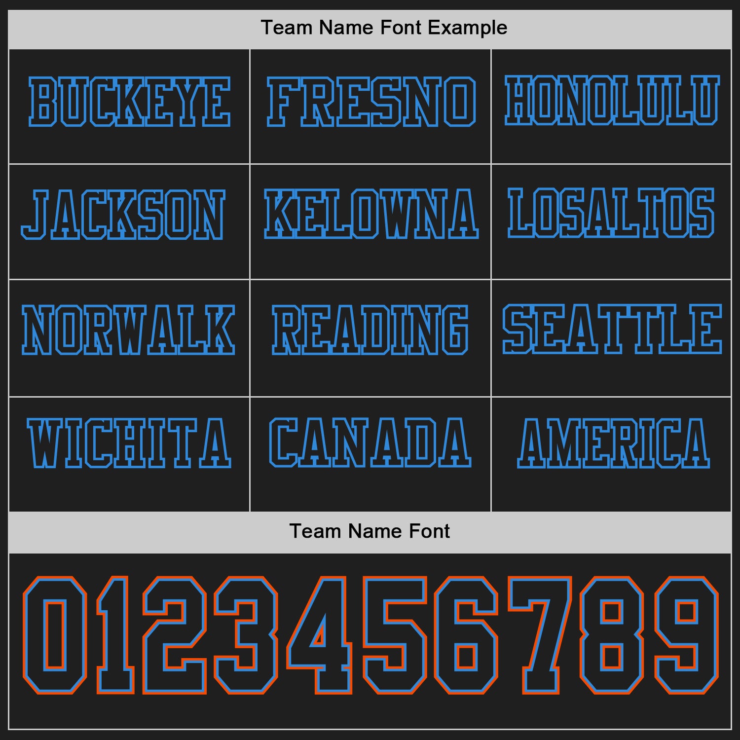 Custom Black Powder Blue-Orange Long Sleeve Authentic Football Jersey - Image 3